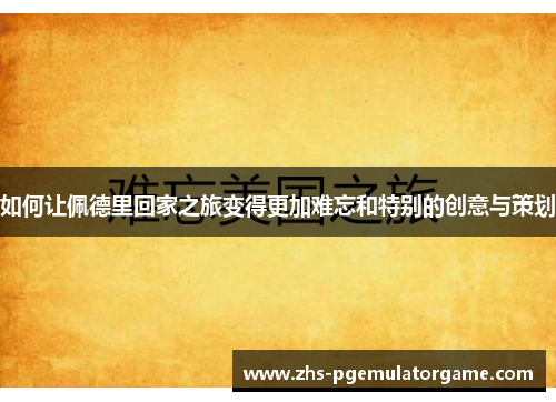 如何让佩德里回家之旅变得更加难忘和特别的创意与策划