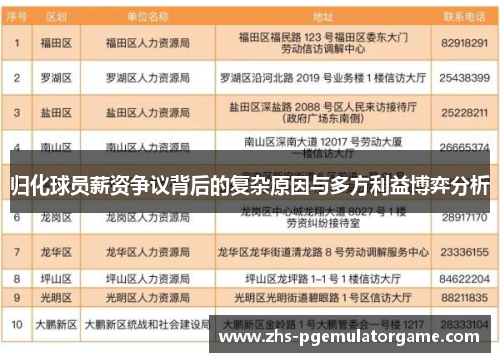 归化球员薪资争议背后的复杂原因与多方利益博弈分析